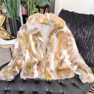 Wild Fable Multicolor Teddy Jacket